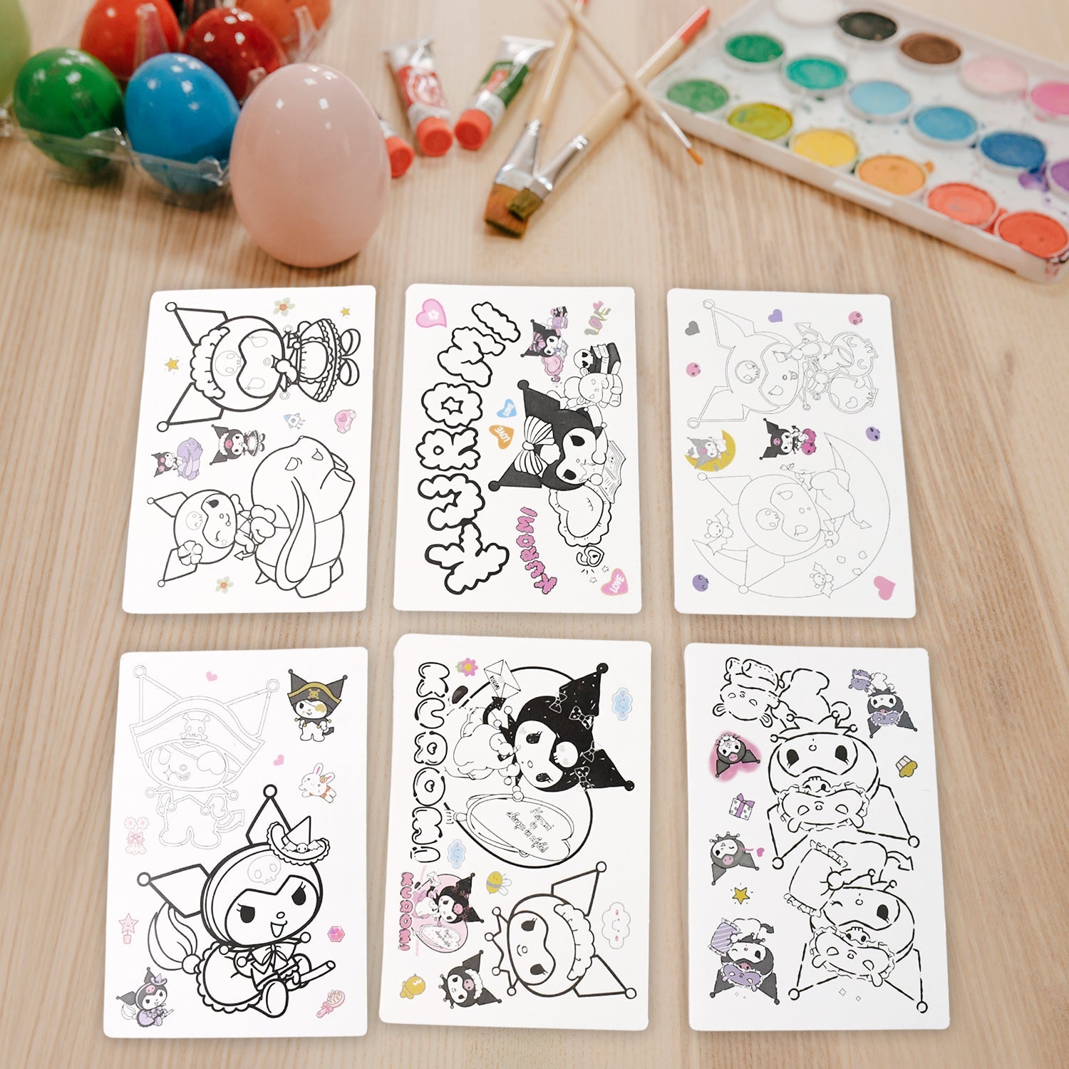 Coloring Book for Kids 6 Sheets with 6 Colorful Markers  (1 Set) Coloring Book for Kids 6 Sheets with 6 Colorful Markers  (1 Set)